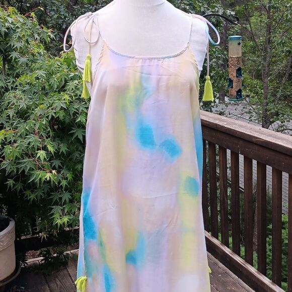 Violet Sky Sheer Swim Sundress Cover - Picture 2 of 13